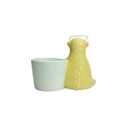 Sloth Bear Yoga Listening Music Ceramic Pot