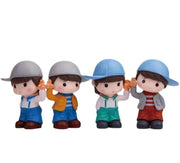 Wave Couple Blue Cap (2 Pc)