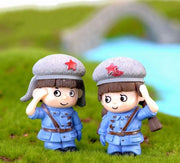 Salute Couple blue(2 Pc)