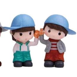 Wave Couple Blue Cap (2 Pc)