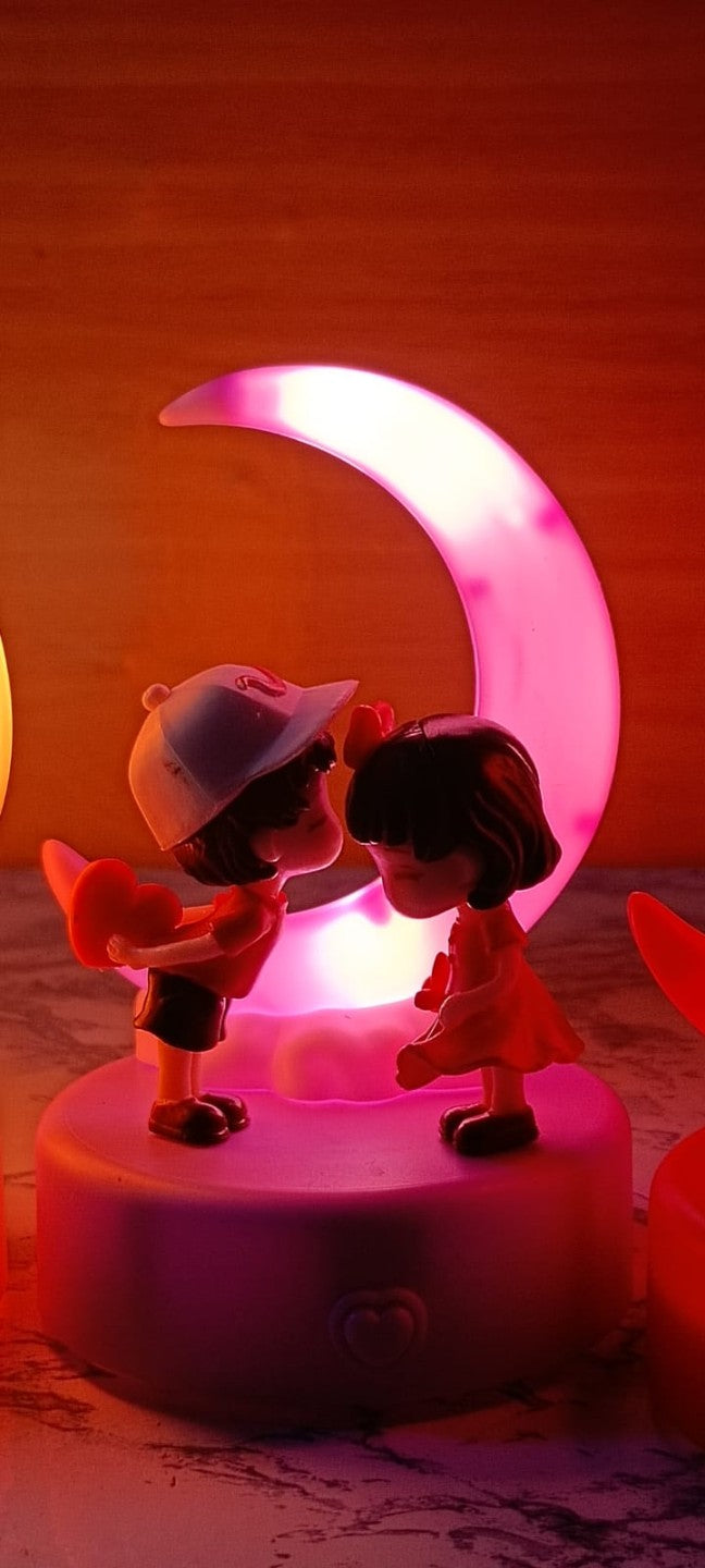 Miniature Frames with LED Light - Moon Shape – Nainileaf