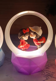 Miniature Frames with LED Light - Moon Shape