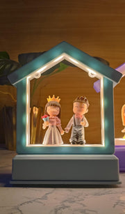 Miniature Frames with LED Light & MUSIC - Hut Shape