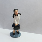 Resin Girl With Office Bag