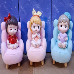 Cute Baby Siting on Sofa