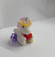 Yellow bangs/ colourful unicorn