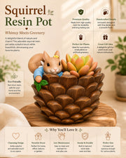Nainileaf Squirrel resin pot without plant - Nainileaf